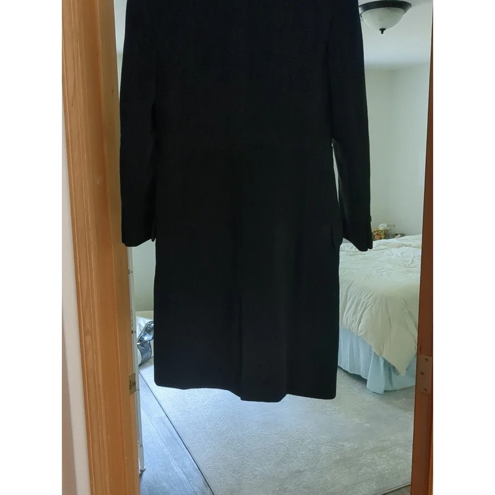 GORGEOUS!! Vtg Gianni Versace Couture Wool Angora Overcoat Pea Coat Button XS Sm